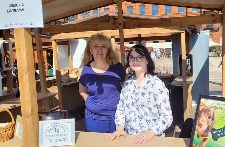 Stoisko Labore Simul podczas eventu w Manufakturze